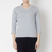 a mon gout/Vネック7分袖カットソー