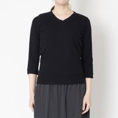 a mon gout/Vネック7分袖カットソー