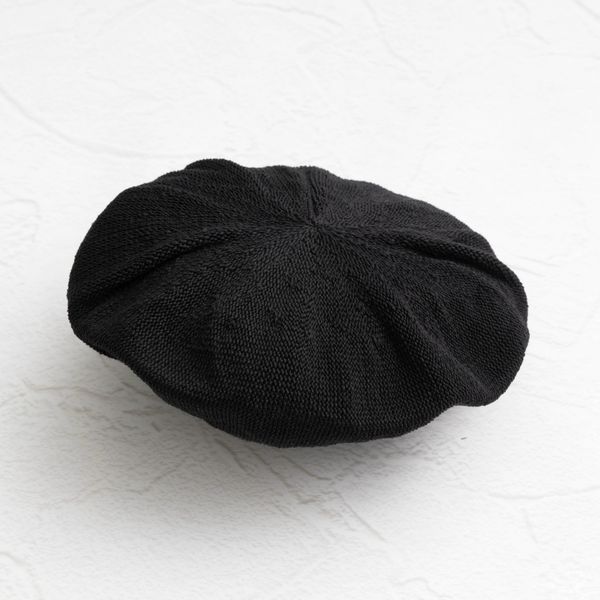 NAMIKI chapelière/コットンヤーンニットベレー帽 -かぶるだけでサマに