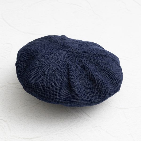 NAMIKI chapelière/コットンヤーンニットベレー帽 -かぶるだけでサマに