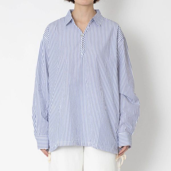 Munsingwear ホワイト ジップアップ ストライプ ボーダー 遮熱 速乾 5