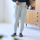伸びるコットンガーゼのパジャマ兼ルームウェア パンツ レディース