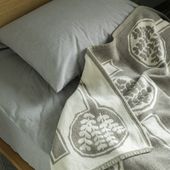 KLIPPAN/mina perhonen シュニールコットン シングルブランケット FOREST SPOON