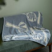 KLIPPAN/mina perhonen シュニールコットン ハーフブランケット FOREST SPOON