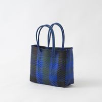 チェック ブルー×ブラック