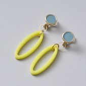 Ouca/エナメル×アクリル2WAYイヤリング