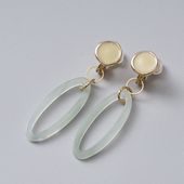 Ouca/エナメル×アクリル2WAYイヤリング