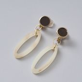 Ouca/エナメル×アクリル2WAYイヤリング