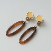 Ouca/エナメル×アクリル2WAYイヤリング