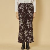 TUTIE./コーデュロイフラワープリントパンツ