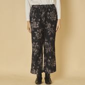 TUTIE./コーデュロイフラワープリントパンツ