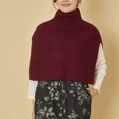 TUTIE./ウールニットケープ