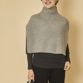 TUTIE./ウールニットケープ