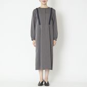 DOVERS/TRツイルタックフリルワンピース