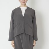 DOVERS/TRツイルバックプリーツジャケット