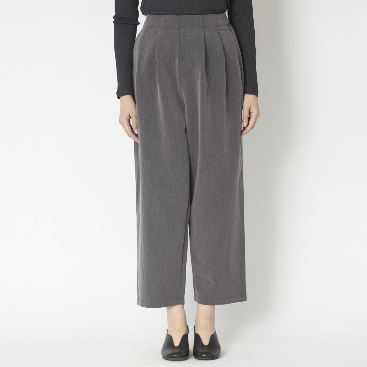 DOVERS/TRツイルウエストタックテーパードパンツ