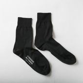 NISHIGUCHI KUTSUSHITA/エジプトコットンプレーンソックス