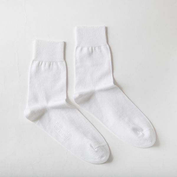 NISHIGUCHI KUTSUSHITA/エジプトコットンプレーンソックス