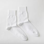 NISHIGUCHI KUTSUSHITA/エジプトコットンプレーンソックス