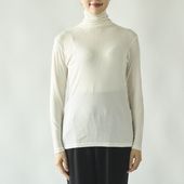 DRESS HERSELF/スタイルストア限定 シルクリブハイネックカットソー