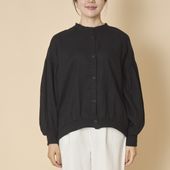 ubasoku/猫目ボタン長袖ブラウス