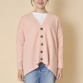 NARU/タスマニアラムAラインカーディガン