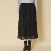 denicher/ドットジョーゼットギャザースカート