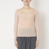 なめらかで軽いスーピマコットン100%の長袖インナー