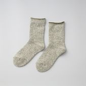 くらしきぬ/シルク&ウール パイル先丸靴下