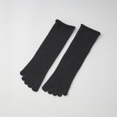 くらしきぬ/シルク&ウール パイル5本指靴下