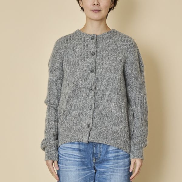 SAIFUKU/畦編みゆったりカーディガン -ざっくりゆったりの畦編み