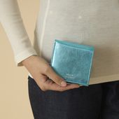 MUZICA VITA/インド山羊革2つ折り　ラメ財布