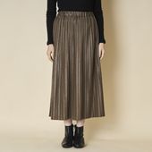 sosotto/レザー調切り替えプリーツスカート