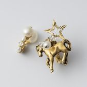 laneii/ブラスモチーフイヤリング