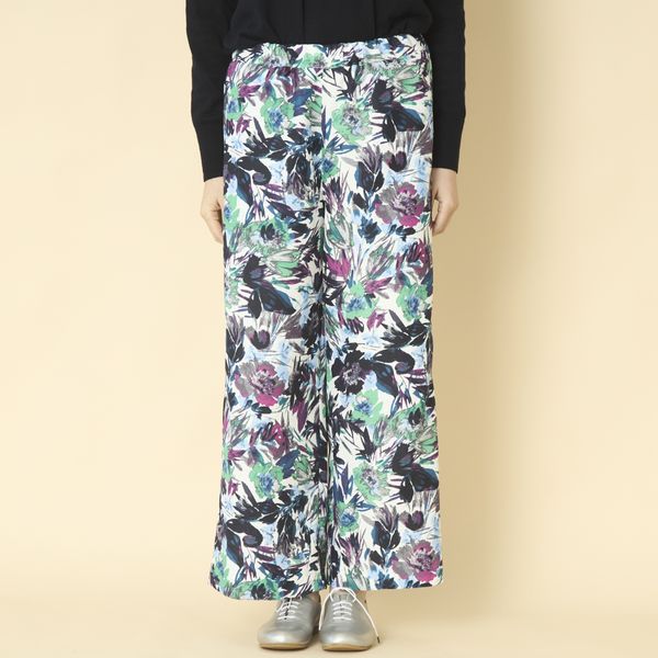 denicher/ボタニカルフラワーイージーパンツ