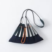 TRICOTE/STRIPED PLEATS MINI BAG