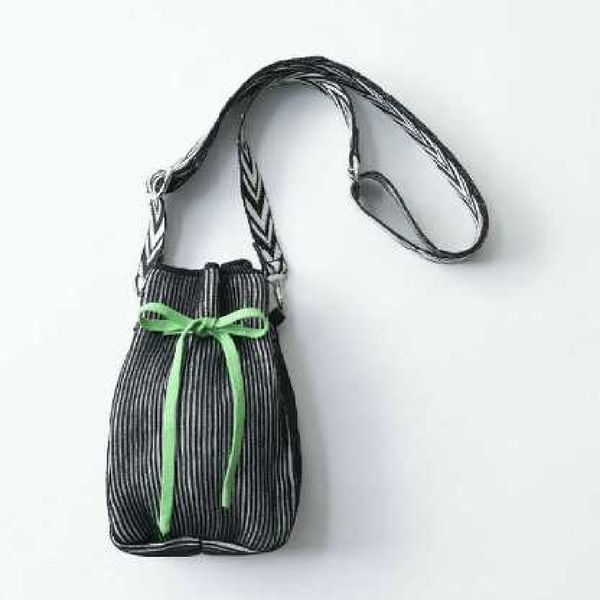 TRICOTE/RIB POUCH BAG