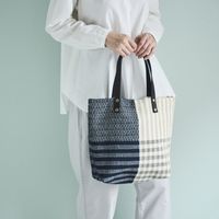 ネイビー×ベージュ