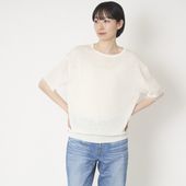 SAIFUKU/袖口が透けて涼やか麻プルオーバー