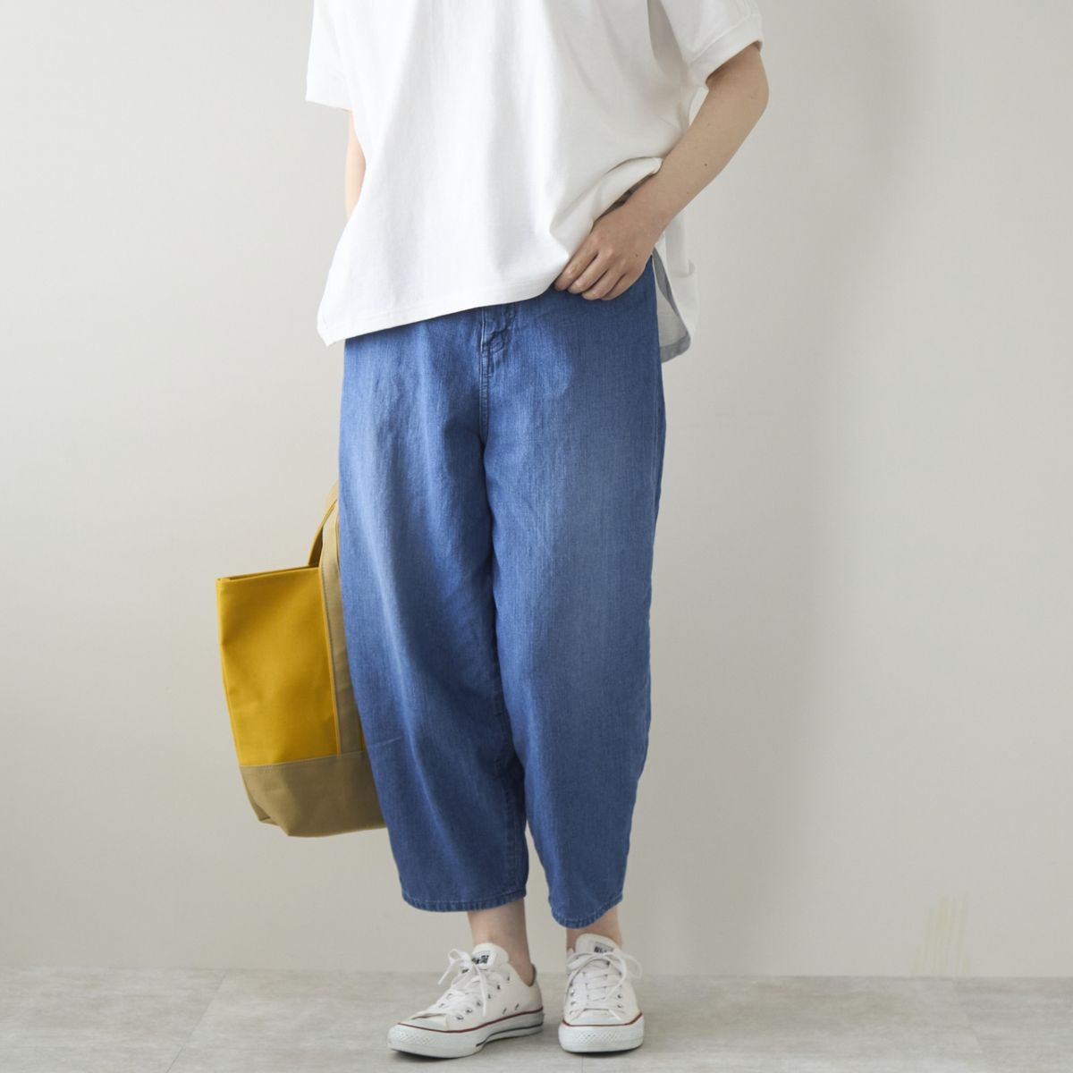 caqu/FS-リネンバレルパンツ