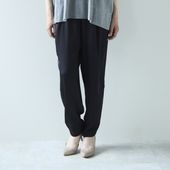 DRESS HERSELF/シルクサテンテーパードパンツ