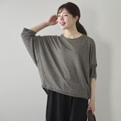 Kilka/風を通してひんやり涼しいリネンジャージードルマンカットソー