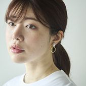 Ouca/楕円ストーン＋リング2wayイヤリング