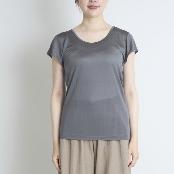 MALYNE SILK/正絹シルク100%インナー　フレンチスリーブ
