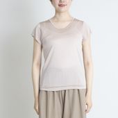 MALYNE SILK/正絹シルク100%インナー　フレンチスリーブ