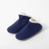 ABE HOME SHOES/帆布のボアルームシューズ