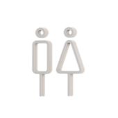 MOHEIM/RESTROOM SIGN 2pcs acryl
