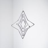 micat glass/ステンドグラスのスターモビール