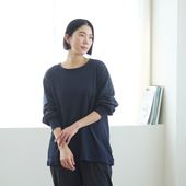 伸びるコットンガーゼのパジャマ兼ルームウェア プルオーバー レディース
