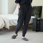 伸びるコットンガーゼのパジャマ兼ルームウェア パンツ レディース